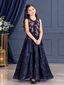 Glamorous Sequin Halter Top & Wide-Leg Flared Palazzo Set
