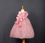 Dusty Rose Sculpted Bow Princess Gown