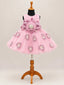 Pink Floral Embellished Party Wear Frock for Girls