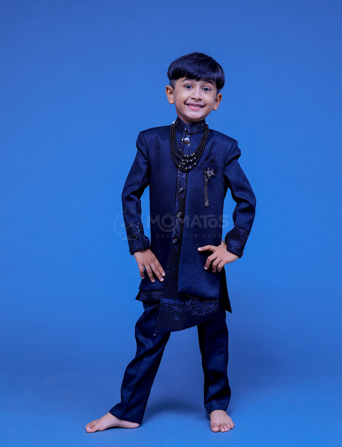 Black Sherwani For Boy
