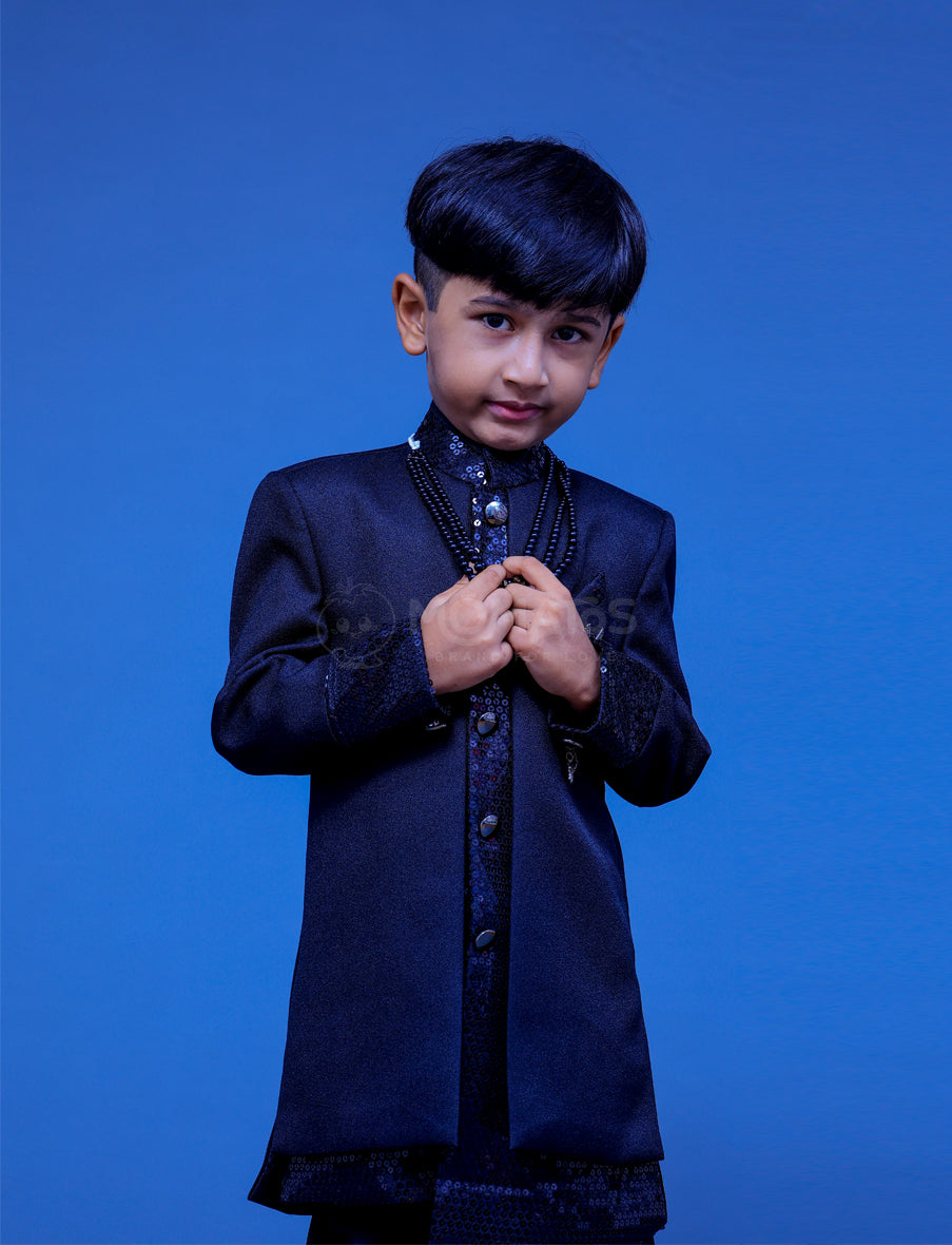black sherwani for wedding