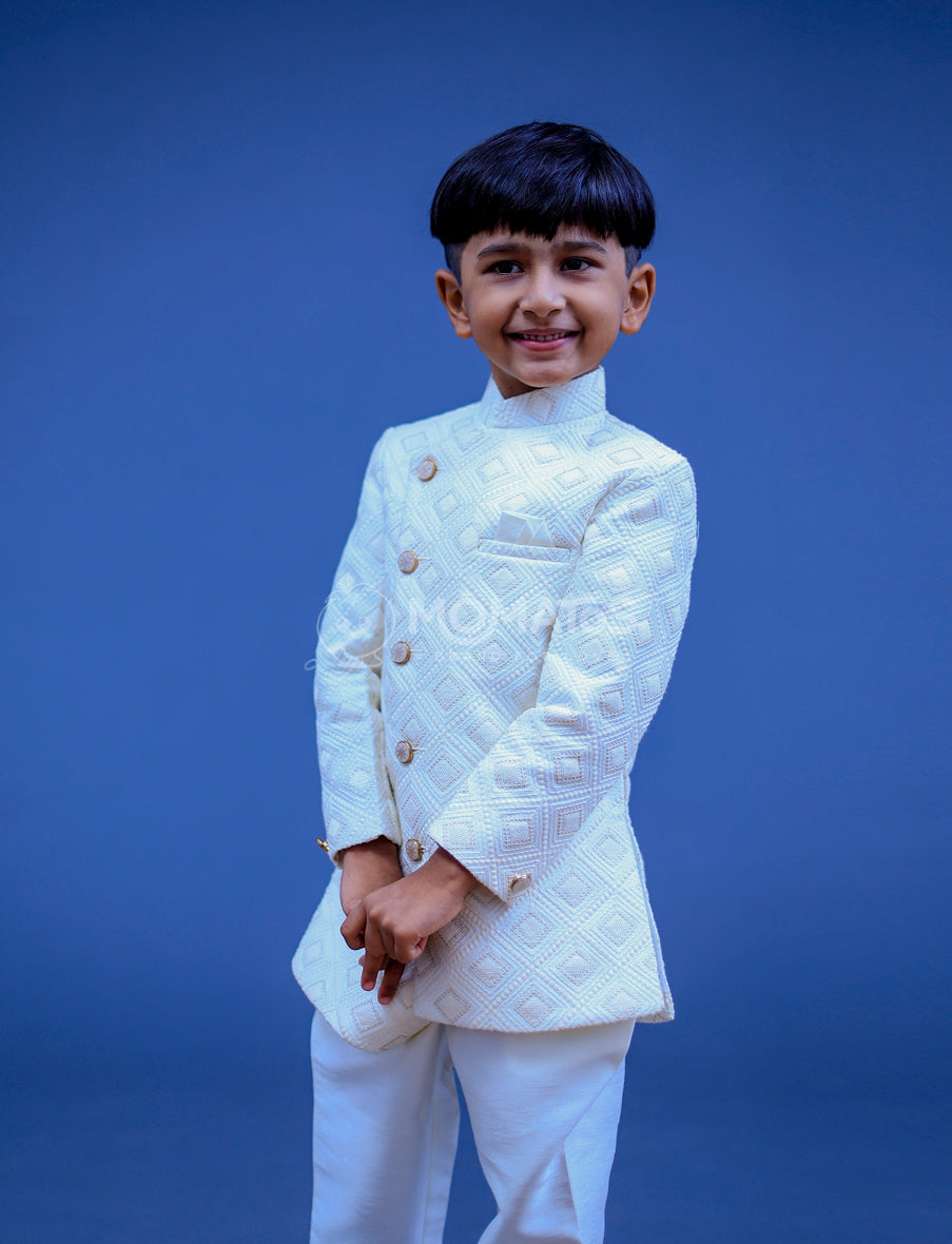 cream sherwani, cream color sherwani
