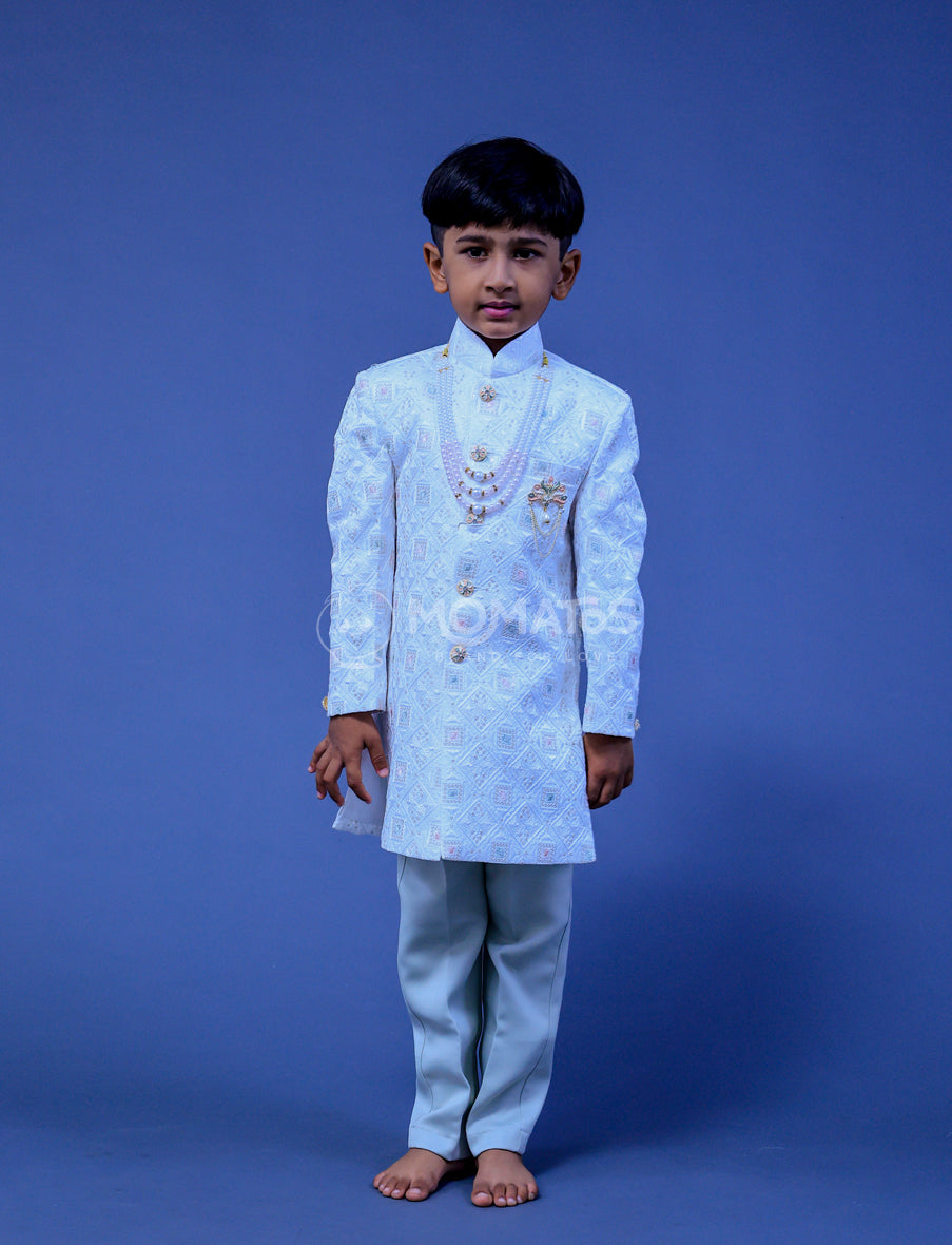 White Sherwani For Boy
 Main image