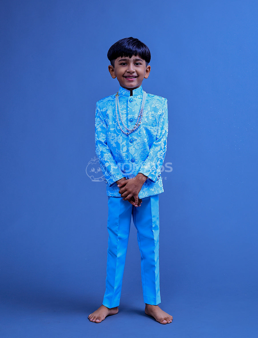 Sky Blue Sherwani For Boy
 Main image