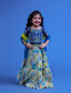 Blue Choli Set For Girl
