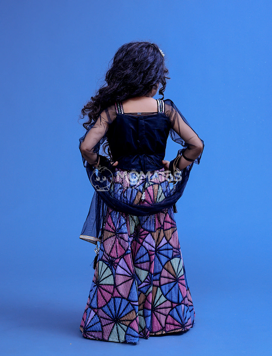 Make a bold statement with our Black Choli for Girls. 