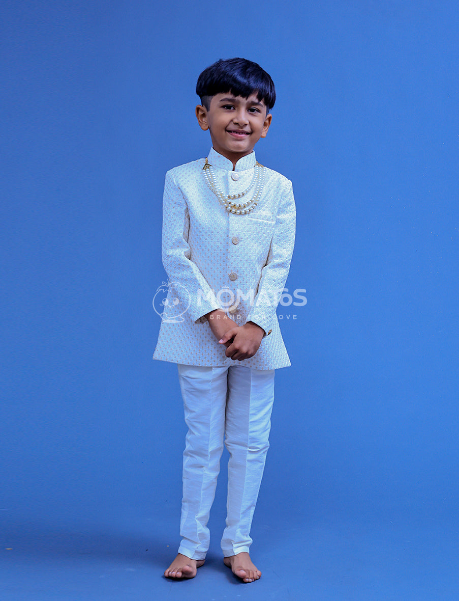 Cream Sherwani For Boy
 Main image