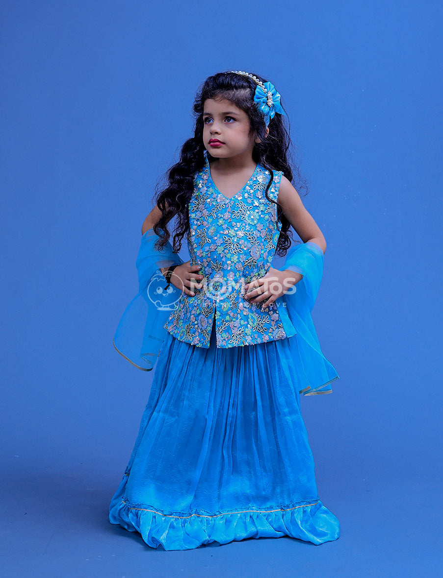 green choli, green lehenga choli
