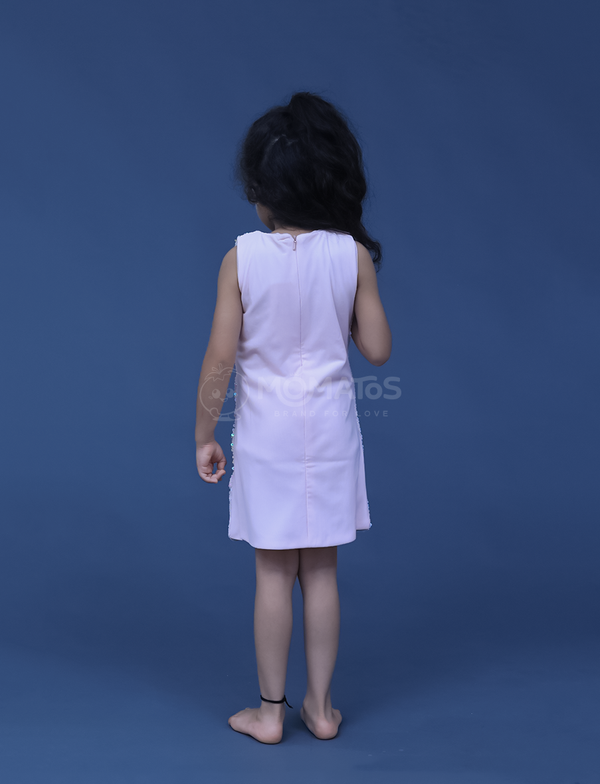 midi dress, pink midi dress