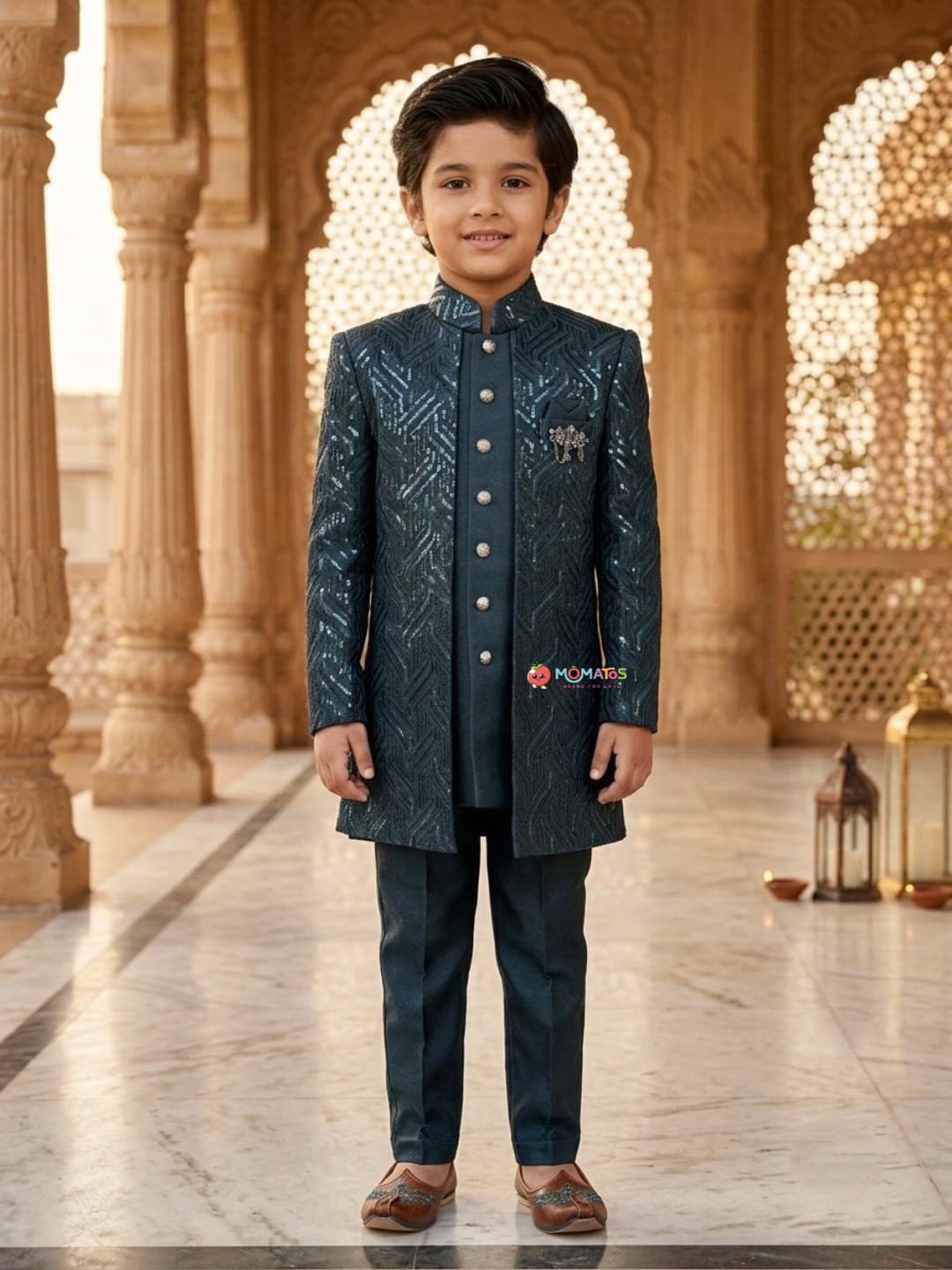 Rama Sequin Open-Jacket Jodhpuri Suit Main image