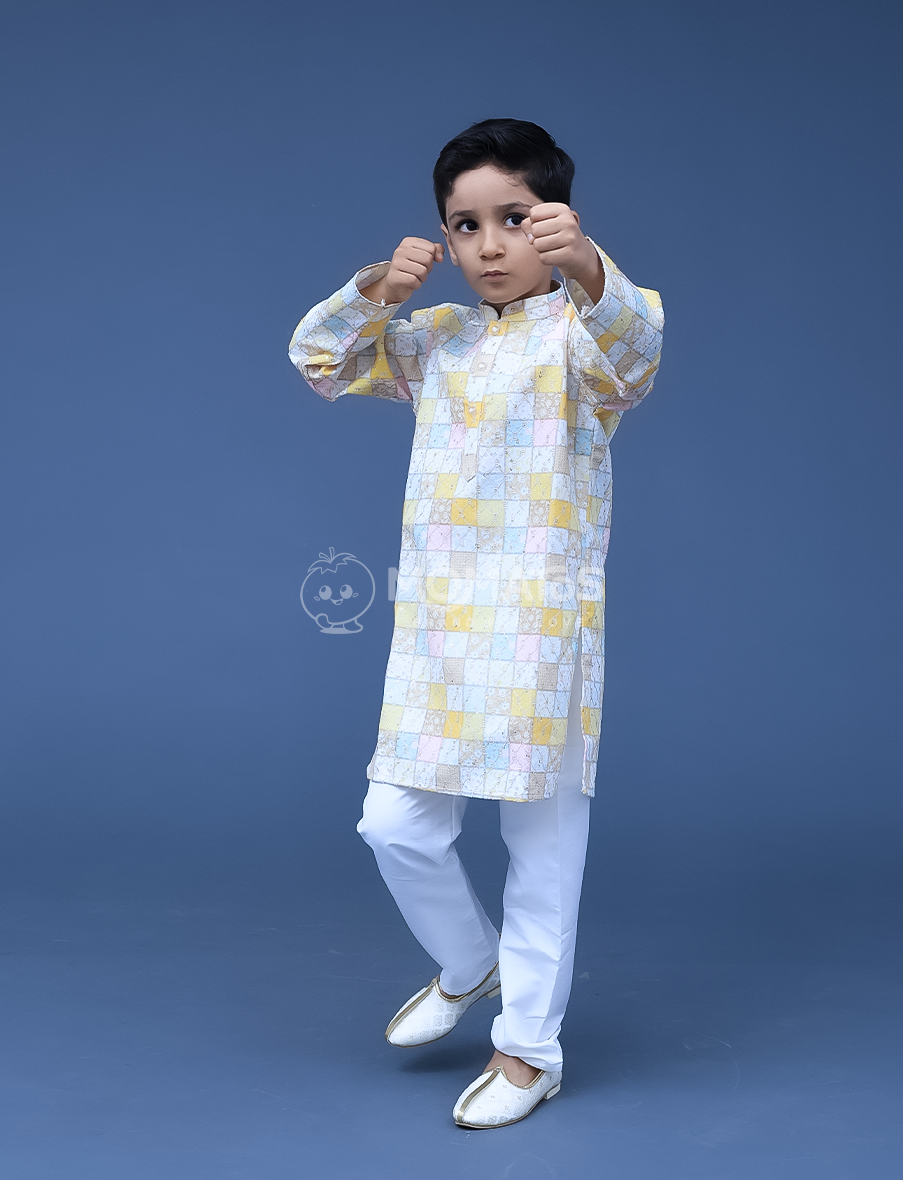 Multi color 2pc Kurta Pyjama
 Main image