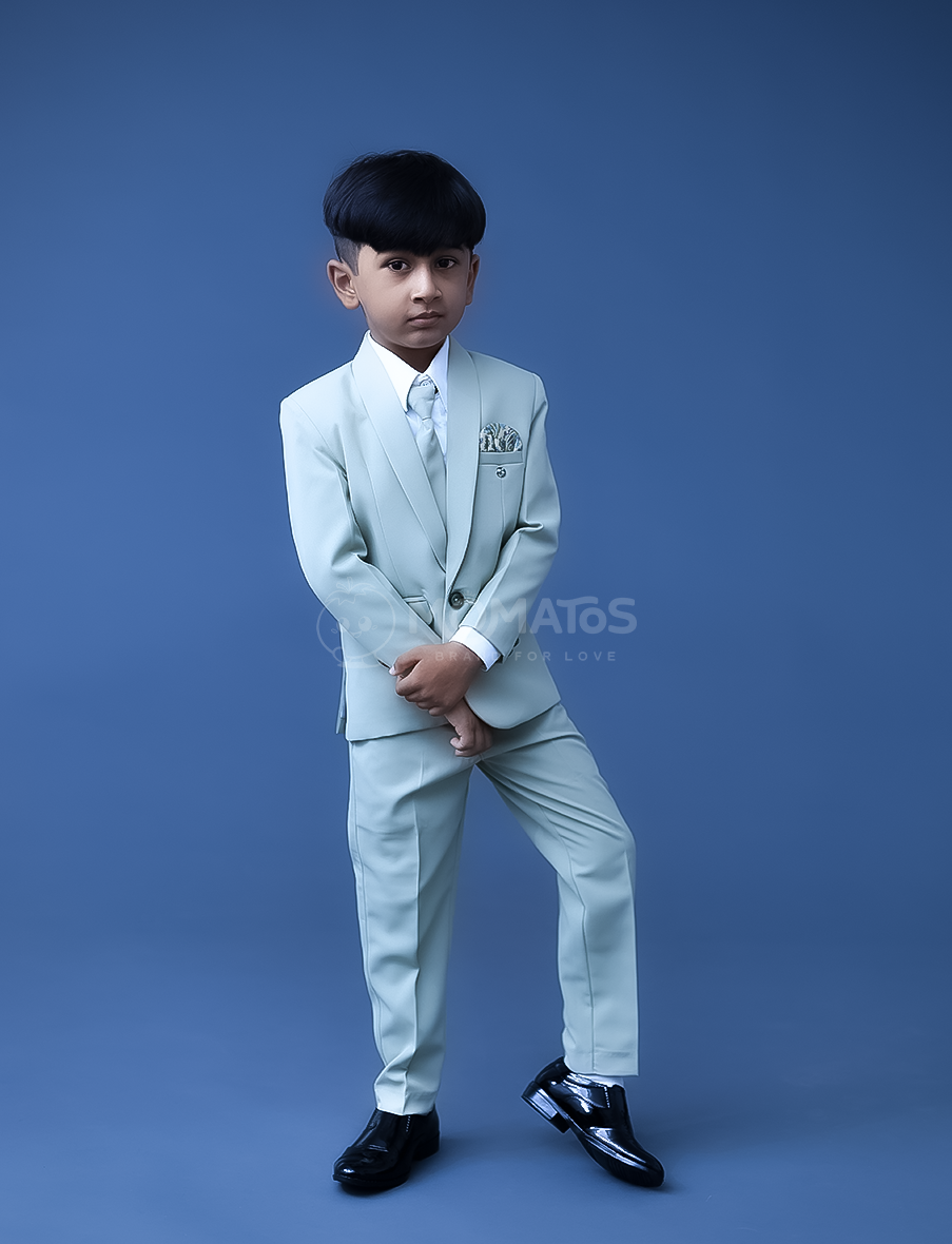 grey suit