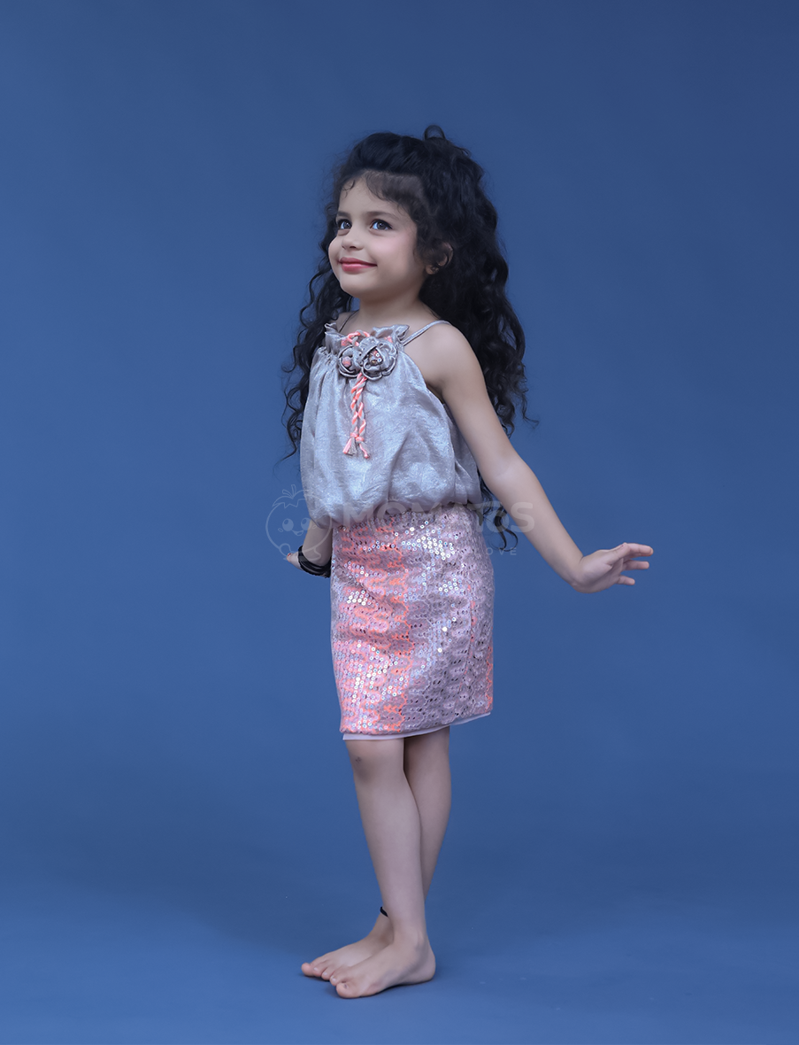 Peach Midi For Girl
 Main image