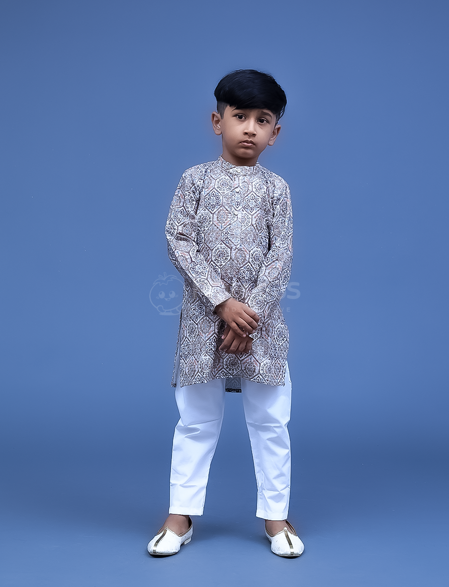 Orange 2pc Kurta Pyjama
 Main image