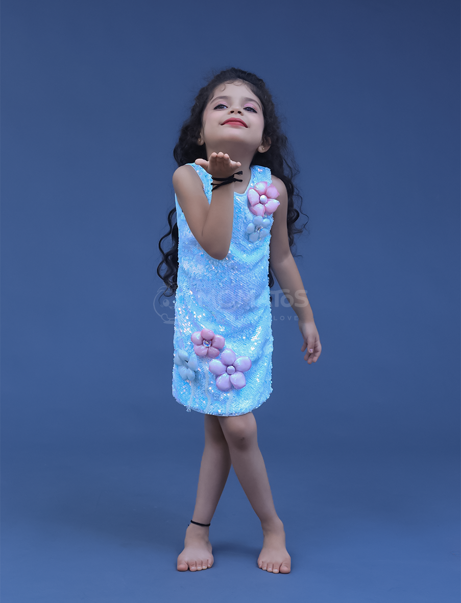 Sky Blue Midi For Girl
 Main image