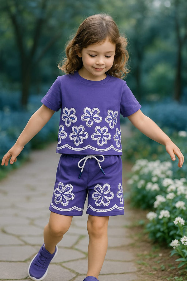 Comfort Coffee flower printed co-ord set