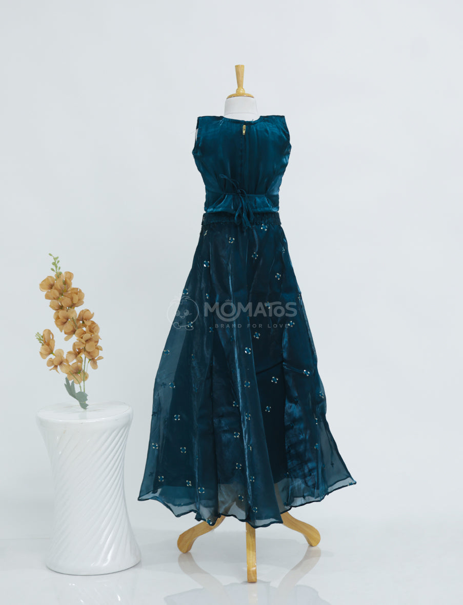 Elegant Rama Ethnic Choli for Girls