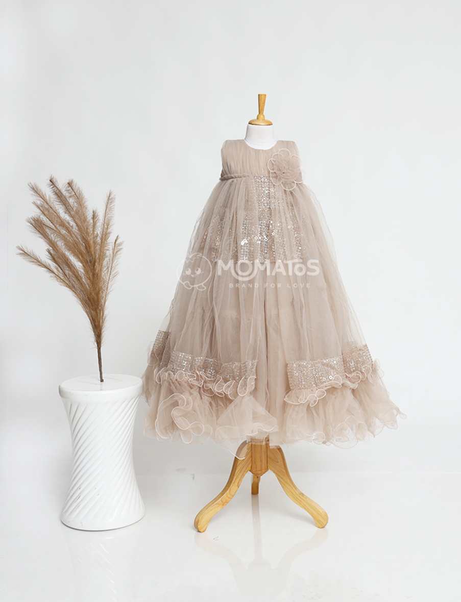 Fawn Sparkle Tulle Gown Main image