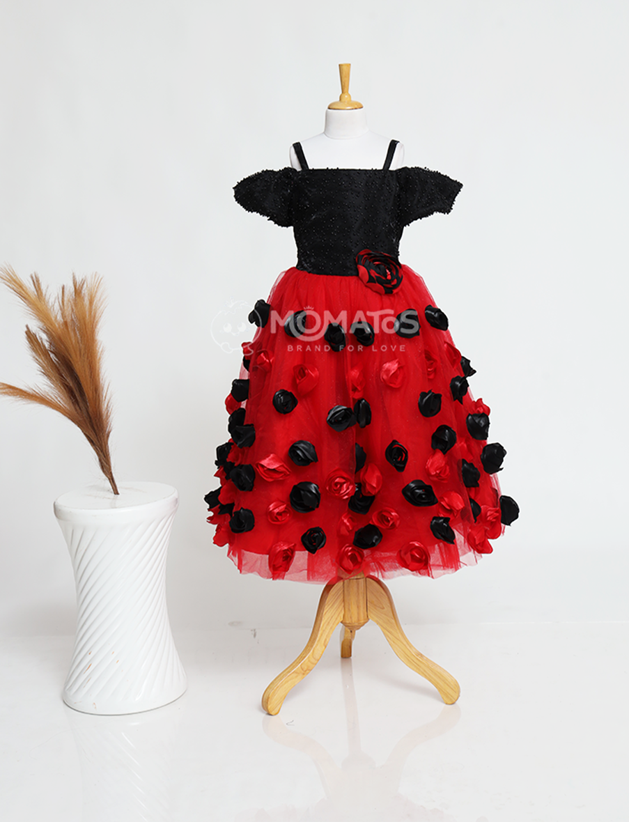 Elegant Black Garden Gown