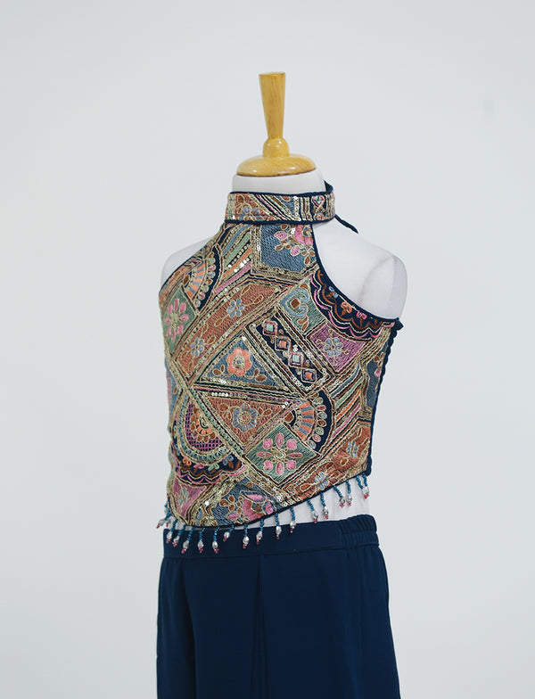 Beautiful Rama Ethnic Plazo Set