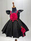 Black Floral Party Frock