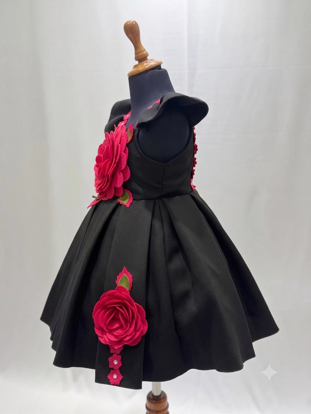 Black Floral Party Frock