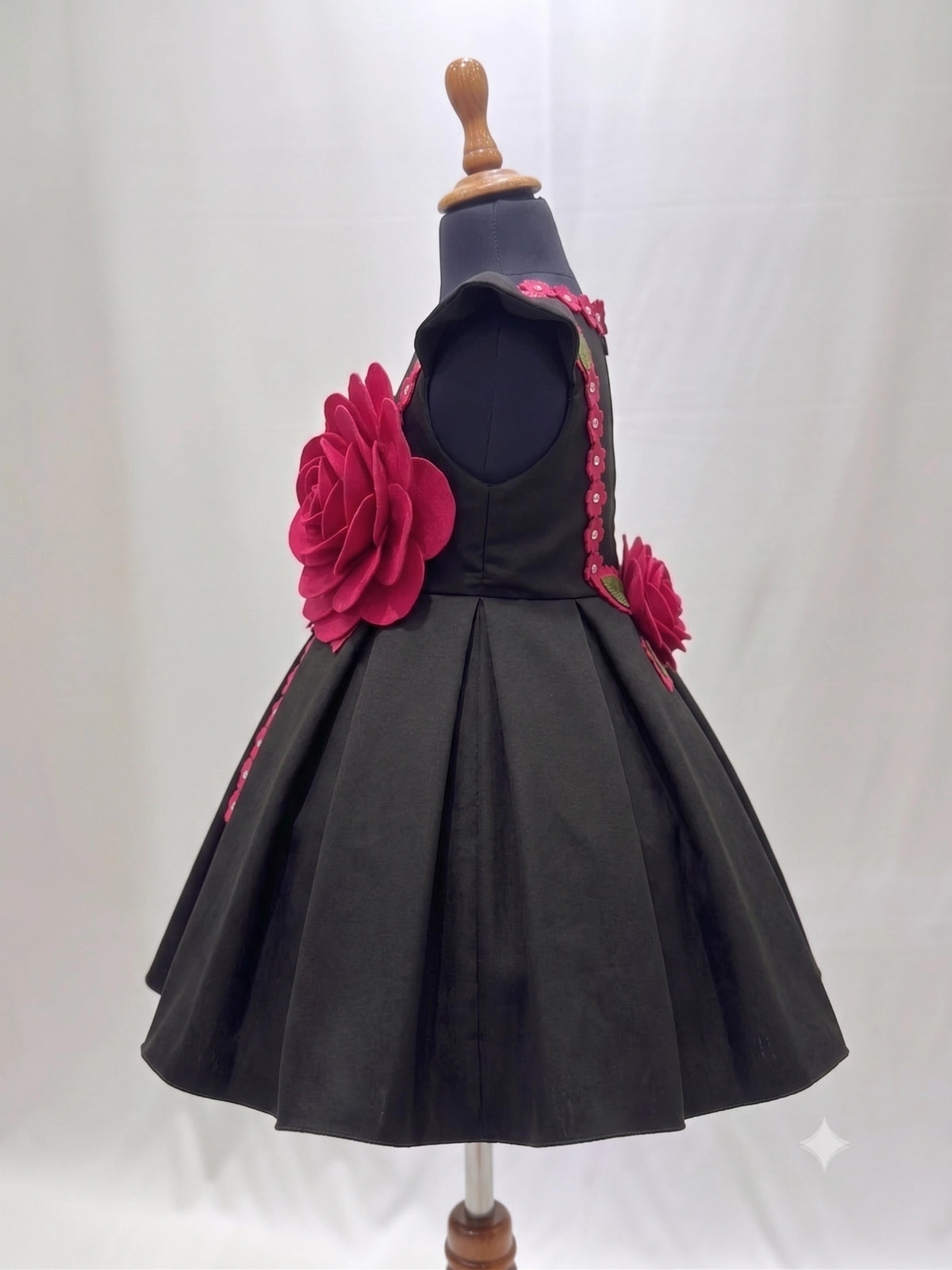 Black Floral Party Frock