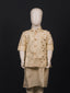 Cream Royal Gota-Stripe Kurta Set