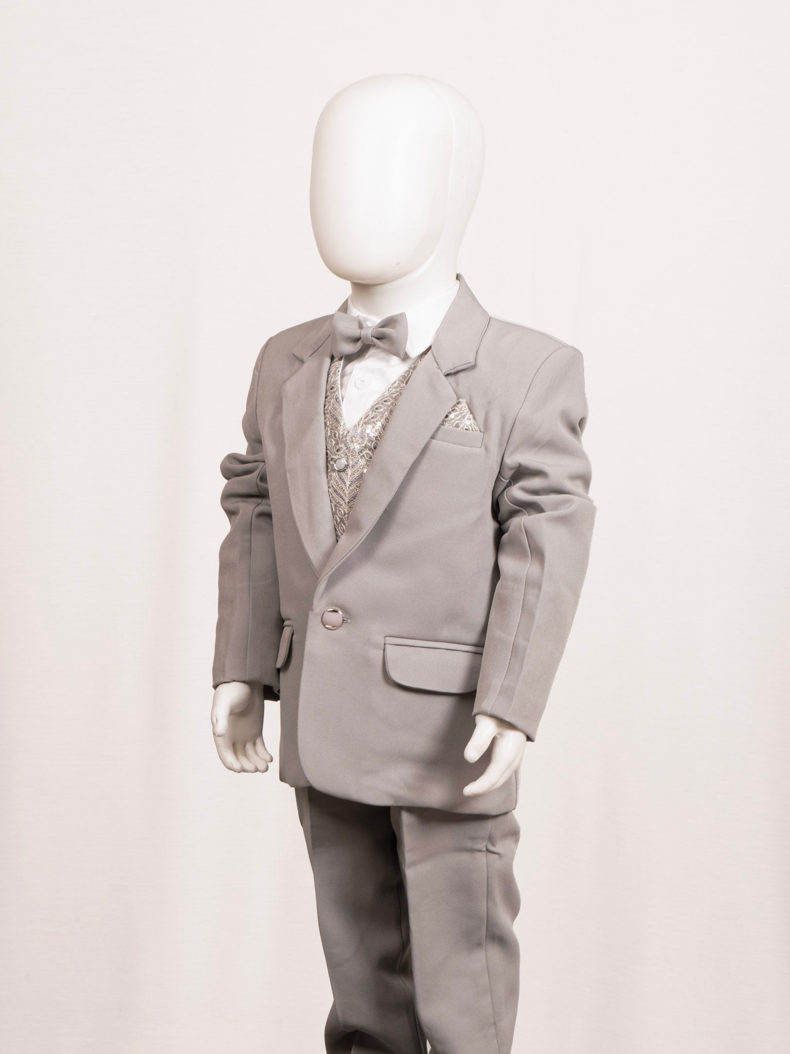 Imperial Grey Gentleman Suit Set Secondary image
