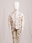 Fawn Geometric Printed & Embroidered 3-Piece Party Wear Set
