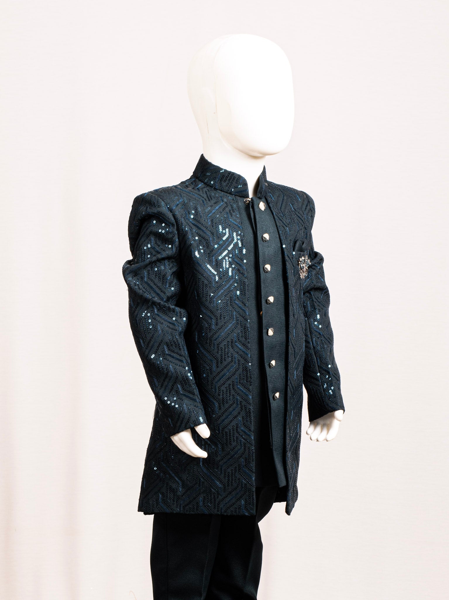 Rama Sequin Open-Jacket Jodhpuri Suit Secondary image