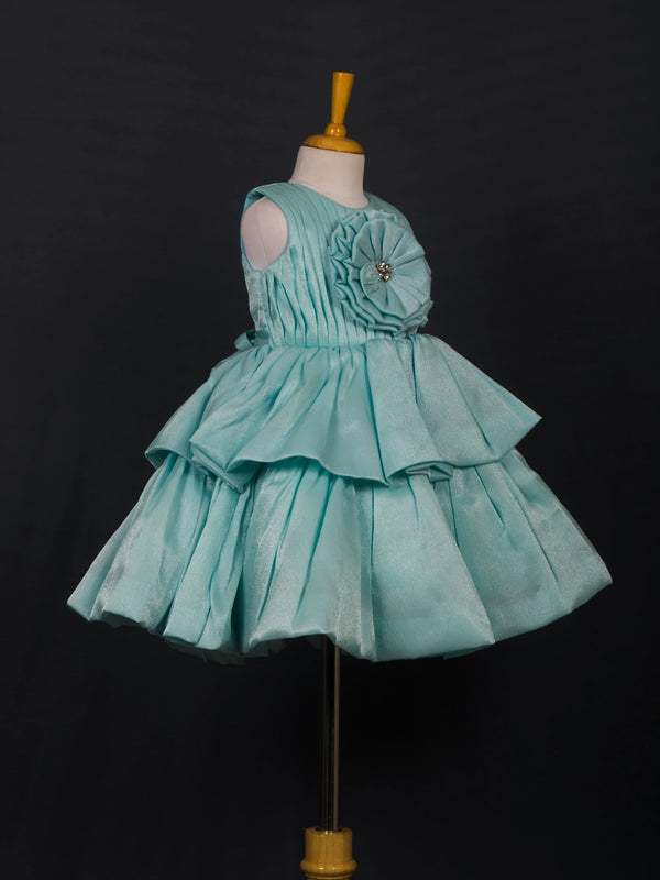 Ocean Sparkle Rosette Frock